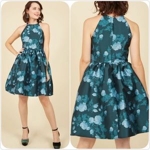 ModCloth Wendy Bird Fleurs Truly Fit Flare Dress